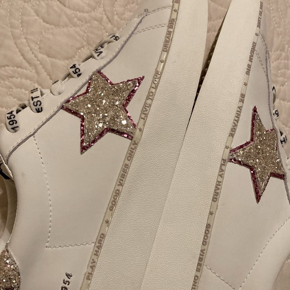 ❗️SALE❗️Slip on VH sneakers Vintage Havana Glitter Sparkle Pink Women’s Size 10 - Picture 10 of 17